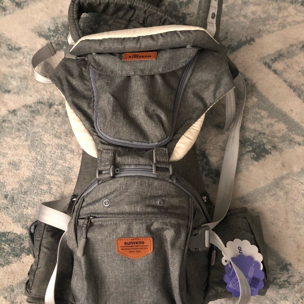 Sunveno Ergonomic Baby Carrier w/ Detach Hip seat
